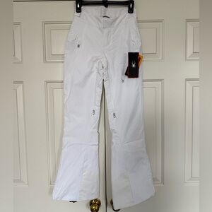 NWT Spyder Temerity Snow Pants White Women's Size 0